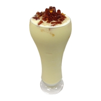 Banana Coconut Milk Smoothie with Brown Sugar Agar Jelly